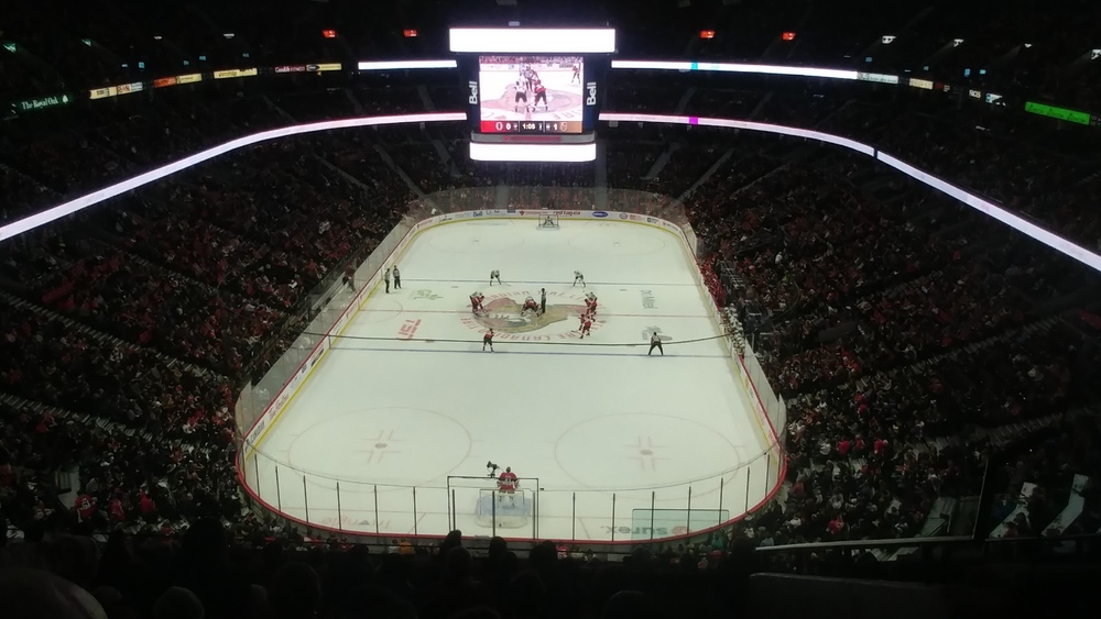 First game of the Ottawa Senators in 2020: Vegas Golden Knights versus Ottawa Senators on January 16th 2020