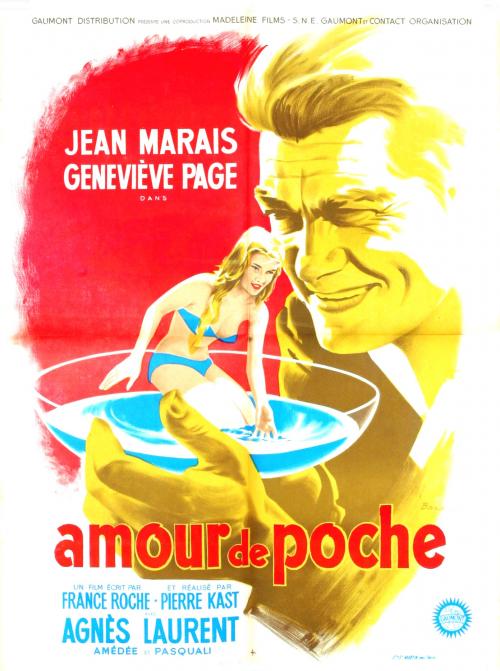 AMOUR DE POCHE - BOX OFFICE JEAN MARAIS 1957