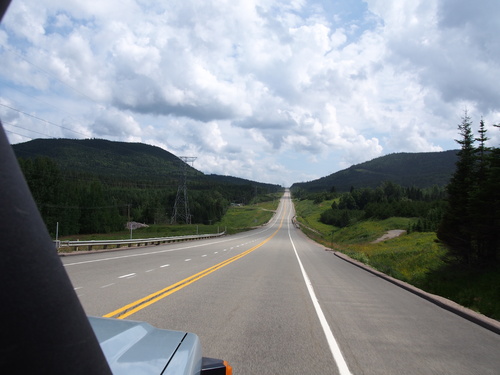 On the road to Quebec city