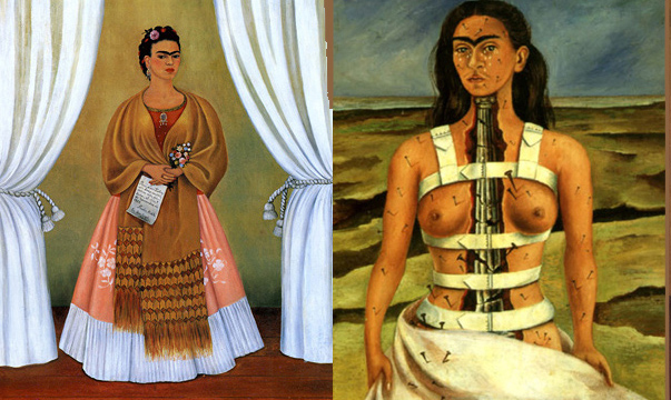 Quelques oeuvres de Frida Kahlo...