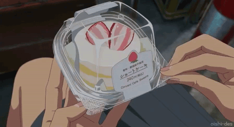 Oishii~desu ‣ Anime Food — Strawberry Cake - Kimi no Na wa