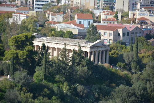 Le temple d'Héphaïstos à Athènes