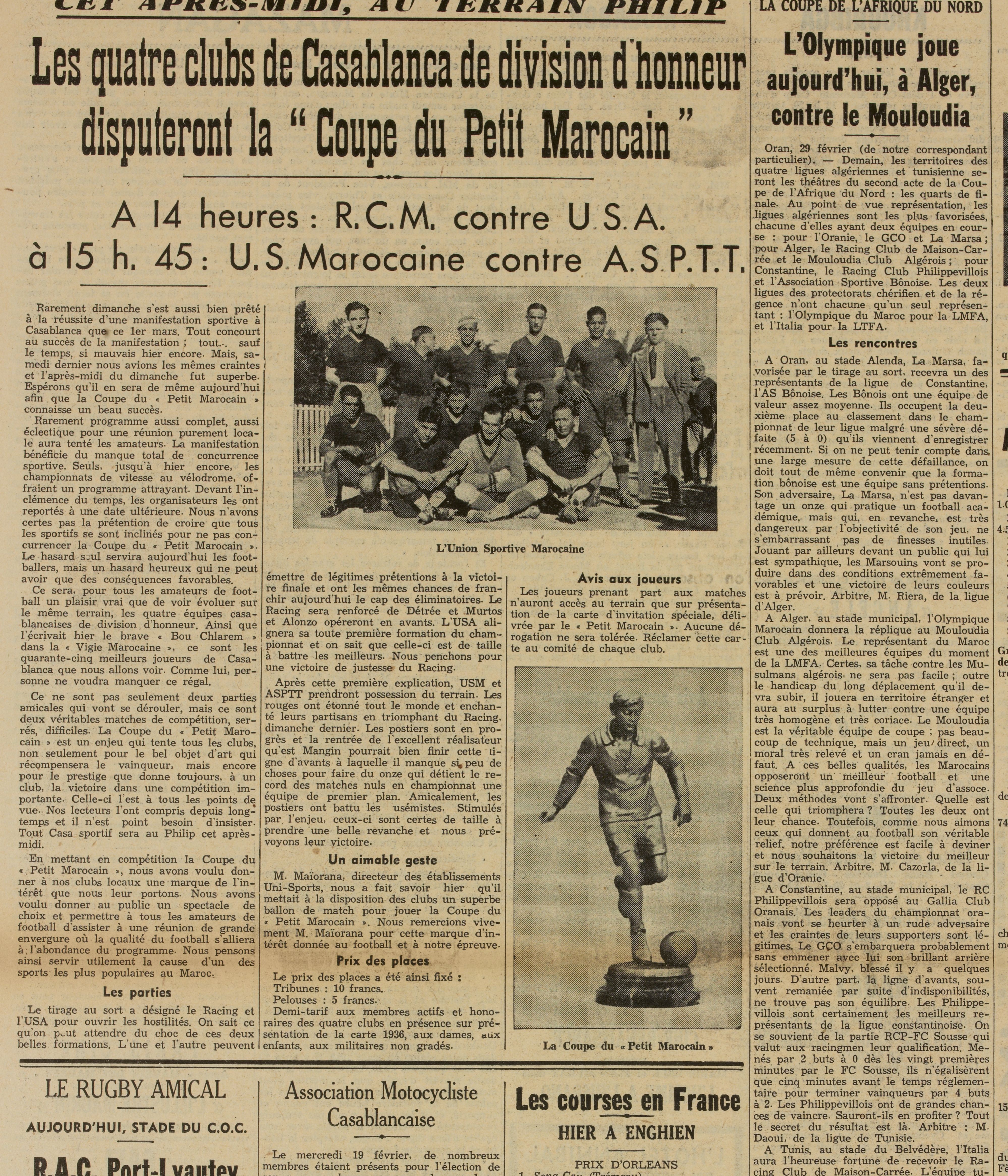 1.3.1936 coupe afn olympique marocaine-mca 1-0