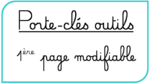 Porte-clés outils version 2019-2020