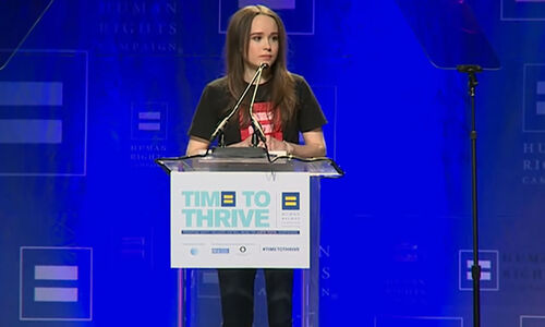 Ellen Page touchée par le soutien après son coming out