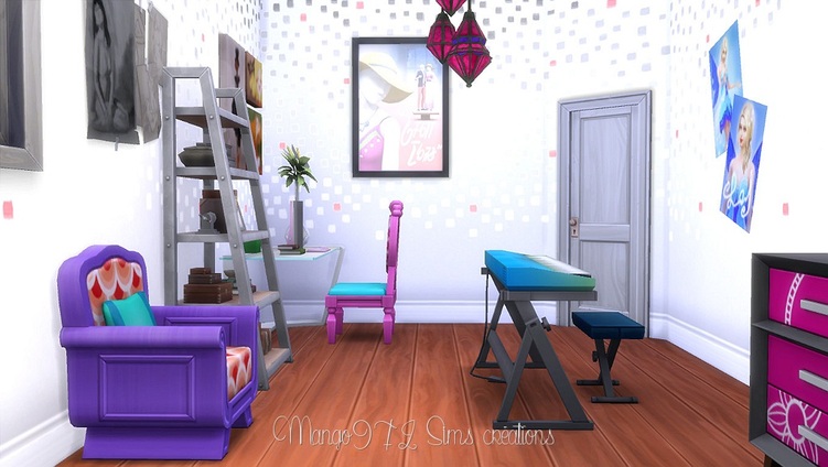 Sims 4, aménagement des Painted ladies 