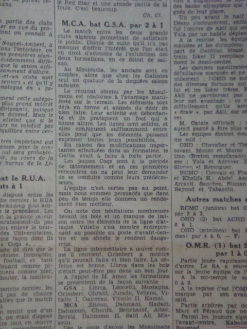 15.10.1939 challenge de la mobilistaion pour la 3ème place mca bat gallia 2-1