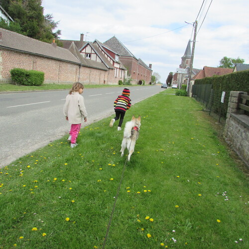 ballade avec mes 2 pepette nono et louane