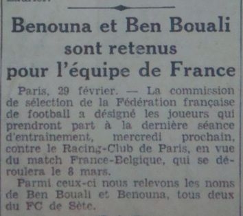 benouna et benbouali en équipe de france contre la belgique