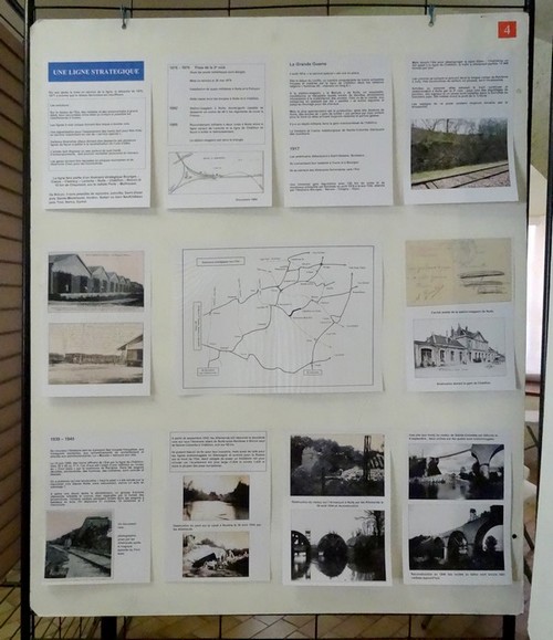 Souvenirs d'une exposition sur l'arrivée du train à Châtillon sur Seine...