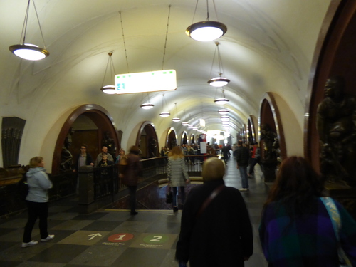 Voyage Transsibérien 2017, le 09/07, 2ème jour, Moscou, dans le métro