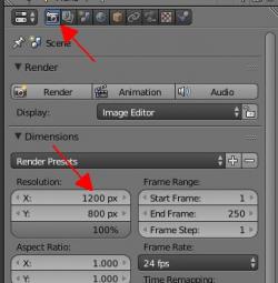 Definir les dimension de l'image en sortie
