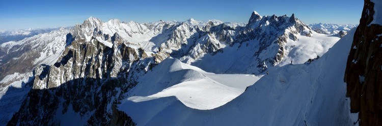 Panorama aux Grandes Jorasses