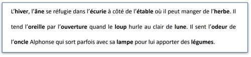 Dictée n°3 : Le « l » apostrophe