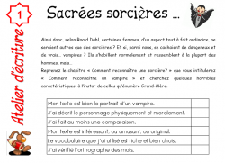PROJET SORCIERES CYCLE 3