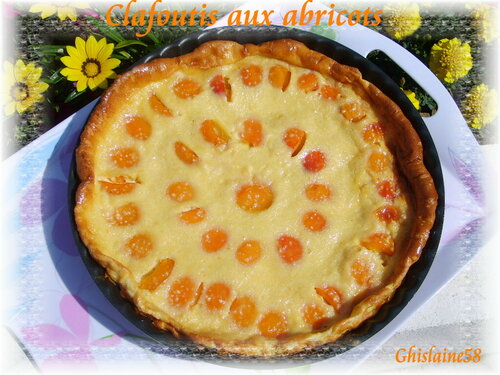 Clafoutis aux abricots (frais)
