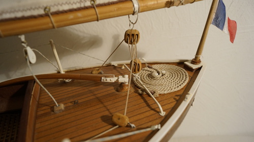 Seabird, voilier, cotre aurique, Yacht de 1910 - PARTIE 3 : model finit et sortie sur l'eau