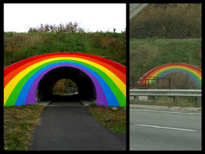 rainbow tunnel rainbow