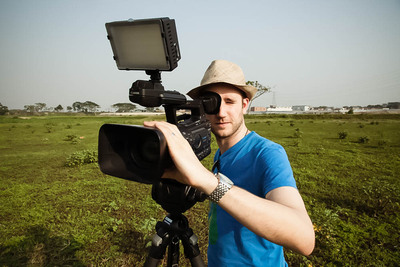 scenery cameraman filming scenery