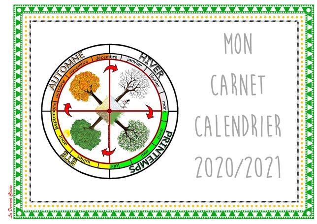 Carnet Calendrier 2020/2021