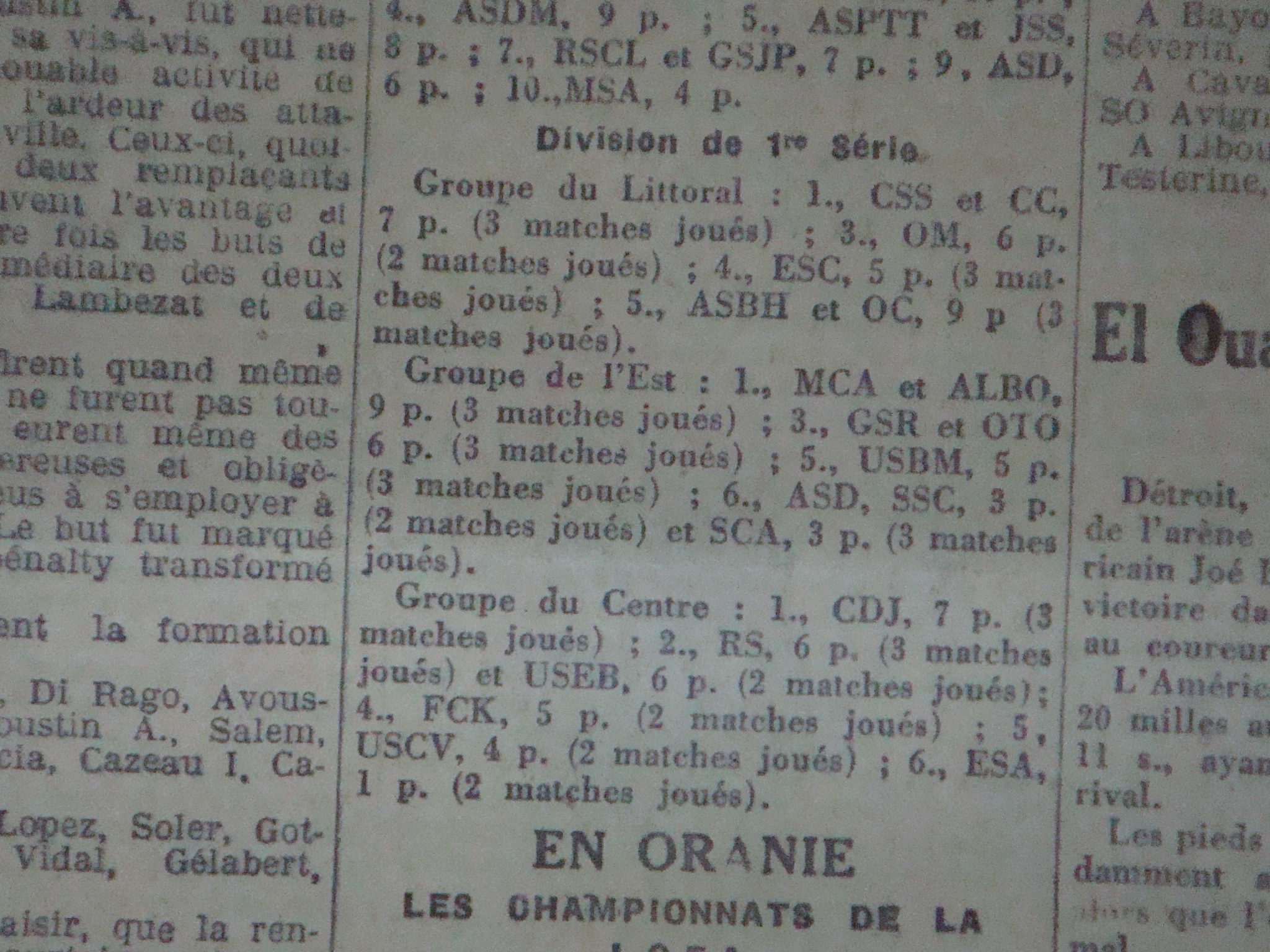 Le Mouloudia leader de son groupe
