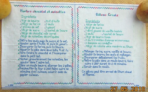 Mon livre de cuisine : Le Gâteau marbré chocolat et noisettes
