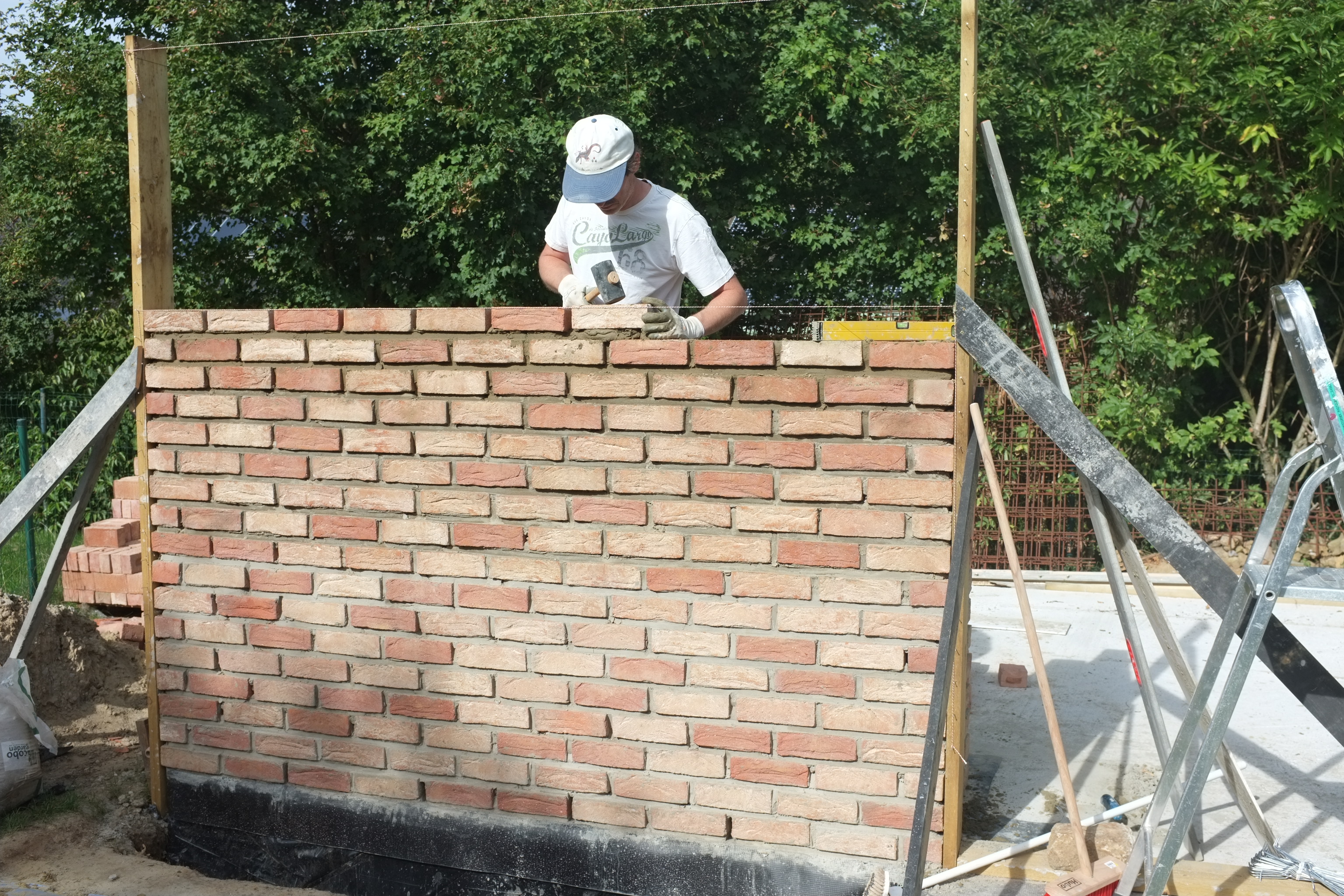 Maçonnerie: construction du mur - Construction d'une Maison Thomas et Piron