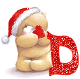alphabet ourson de Noël