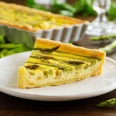 Tarte aux asperges vertes et gruyère