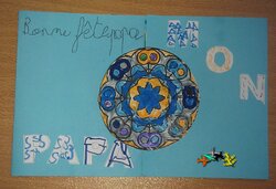 Fête des pères 2014: porte-clé et Lapbook