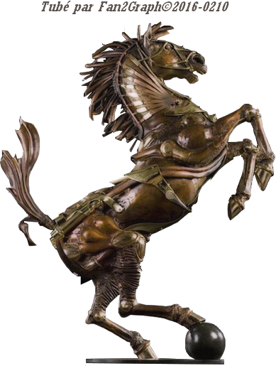 Cheval  bronze Streamp