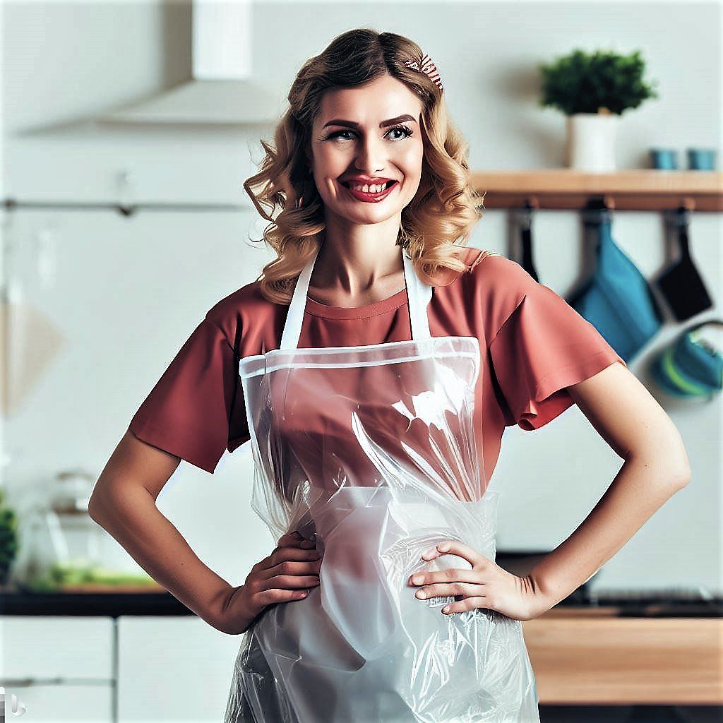 Tabliers en plastique transparent - Tabliers, blouses et torchons de cuisine