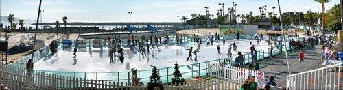 city street skating seaside lagoon redondo beach  california 