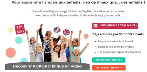 Kokoro lingua , apprentissage de l'anglais par des vidéos authentiques