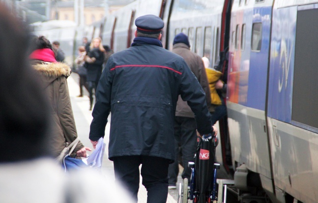 Illustration d'un train TGV de la SNCF en gare de Rennes.