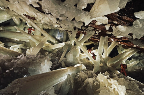 La grotte de cristal, au Mexique