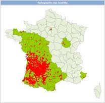 progression du frelon asiatique en France 