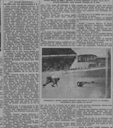 Dimanche 11.10.1936 Municipal RUA-MCA 4-1