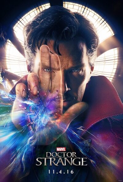 The One-Eye sign is now prominently featured on a disturbing amount of movie posters (telling you that they firmly own the movie industry). This is a poster for Dr Strange.