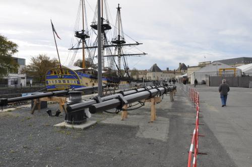 l'hermione en cale seche