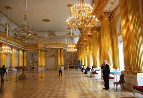 Salles du musée de l'Hermitage à Saint Petersbourg (Russie)