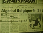 Sélection d'Alger-Belgique "B" 2-1 avec Benhamou Hamid