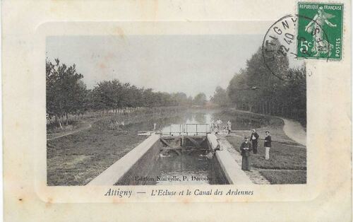 Ecluse 5 Attigny, et ses cartes postales