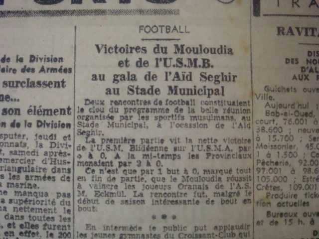 1.9.1946 Amical MCA-ASM Eckmül 1-0