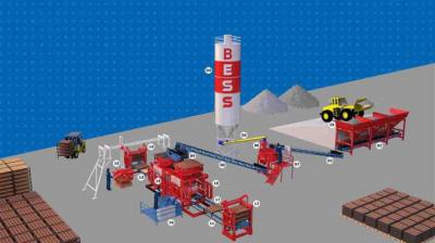 MACHINE DE FABRICATION DE BRIQUE – PARPAING – HOURDIS – PAVE #machinedeparpaing machine à bloc de béton