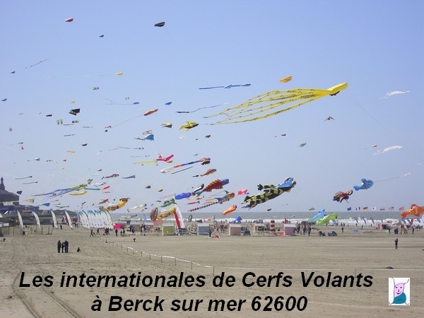 Dernier week-end pour les internationales de cerfs volants à Berck sur Mer 62600.