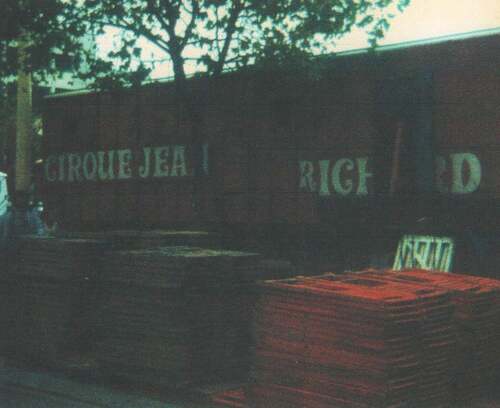 le cirque Jean Richard en 1982 à Vichy ( photos  Joël Fradin, archives Dominique Rostant)