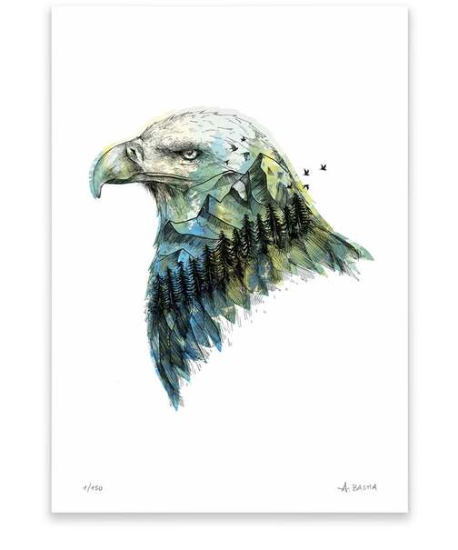 Eagle” art print – Alfred Basha