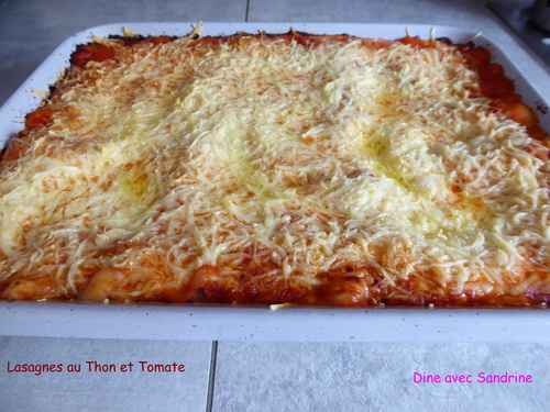 Des Lasagnes au Thon et Tomate