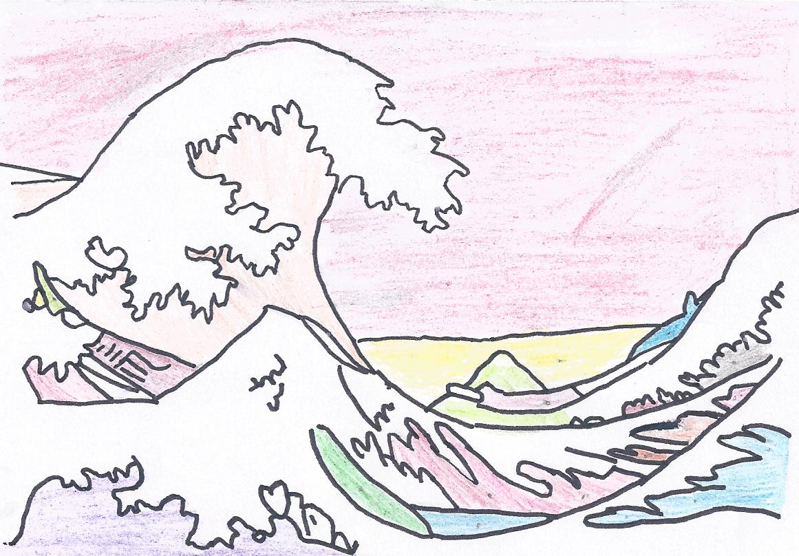 La Grande Vague De Kanagawa De Hokusai Ecole Pouchet Rouen 76